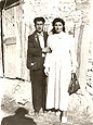 Η Αναστασία Εσέρογλου και ο Νικόλαος Παπουτσόγλου λίγο μετά τον γάμο τους (1947)