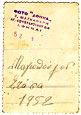 Πίσω όψη φωτογραφίας, Μαγιοπούλου Στάσα, 1952.